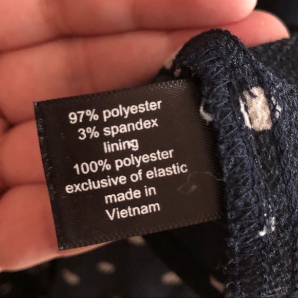 SOLD [Lane Bryant] Navy Blue Polka Dot Swing Dress - Picture 8 of 11